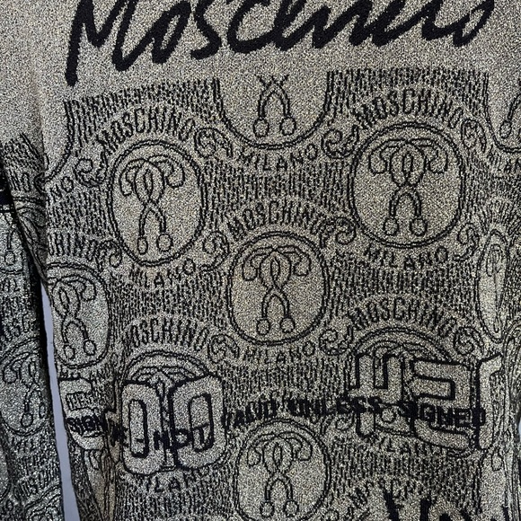 ❤️🔥RARE❤️🔥 Moschino Couture “Credit Card” Cardigan - Authentic Made in Italy - Picture 9 of 16